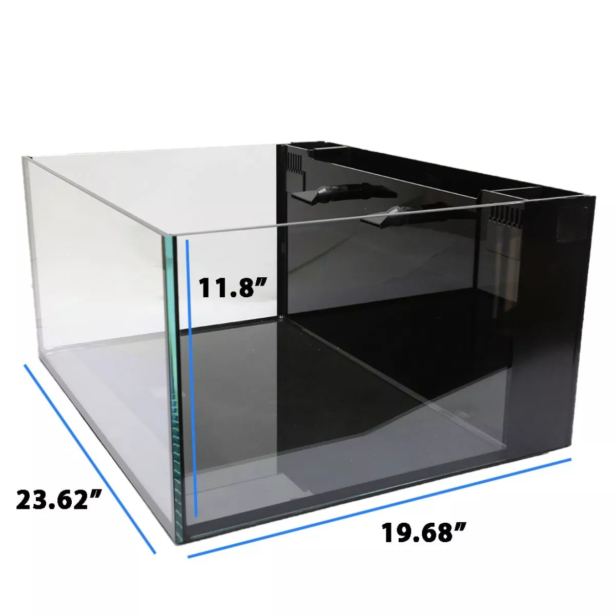 INNOVATIVE MARINE 25 NUVO FUSION PRO 2 AIO LAGOON AQUARIUM w/ BLACK APS PEDESTAL